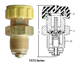 Клапаны выравнивания давления по газообразной фазе серий 7573 и 3183АС для емкостей согласно стандарту ASME и газовых баллонов DOT