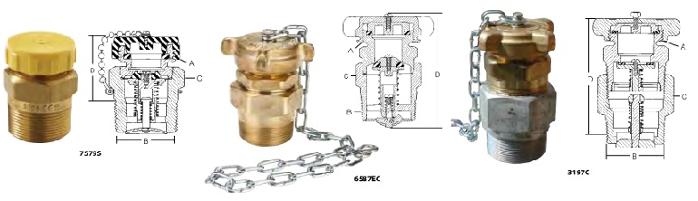Наполнительные клапаны с двойным уплотнением серии 7579S, 6587EC и 3197C для газовозов и резервуаров хранения СУГ
