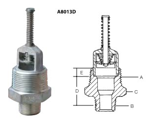 Скоростные клапаны серии A8013D для отбора жидкой и газообразной фазы СУГ