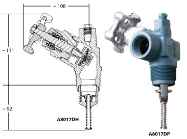 Универсальные комплексные клапаны серии А8017D для отбора жидкой фазы СУГ и NH3 из резервуаров