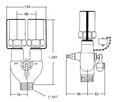 Перепускные предохранительные клапаны Duoport® для небольших емкостей серии 8542