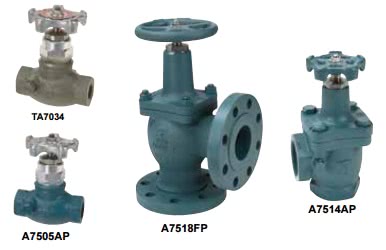 Запорные проходные и угловые клапаны серий A7500 и TA7500 с V-образным кольцевым уплотнением для газгольдеров, газовозов и наполнительных трубопроводов