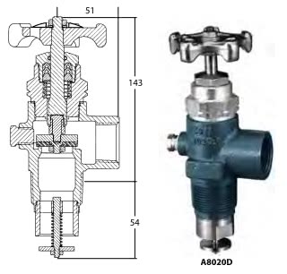 Универсальные комплексные клапаны серии A8020D для отбора жидкой фазы СУГ и NH3 из резервуаров