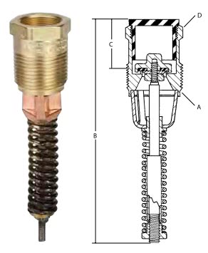 Внутренние &laquo;хлопковые&raquo; предохранительные клапаны для баков моторного топлива серий A8434 и A8436