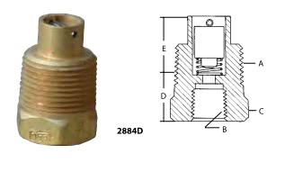 Скоростной клапан модели 2884D для манометров