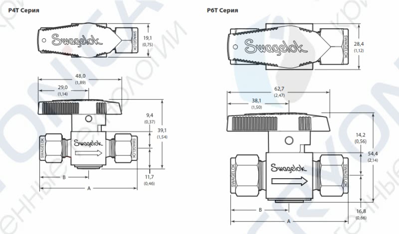 Swagelok P4T P6T