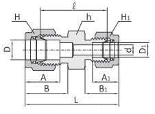 Фитинг прямой перехоходной CUR