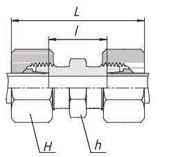 Фитинг прямой DU