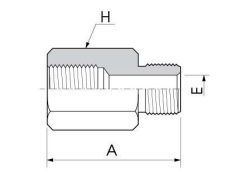 H-MFAA Адаптер с наружной и внутренней резьбами