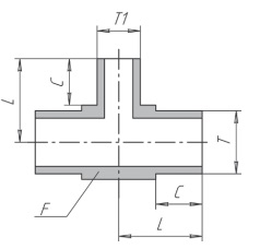 H-MTA тройник понижающий