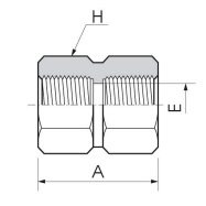 H-SSA Соединитель с внутренними резьбами