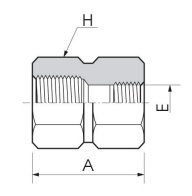 H-SSR Понижающий соединитель с внутренними резьбами