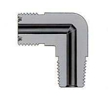 Фитинг угловой конфигурации с торцевым кольцевым уплотнением VCO с наружной резьбой NPT