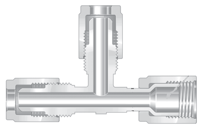 Фитинги высокой чистоты из перфторалкокси компактные тройники муфты, отвод