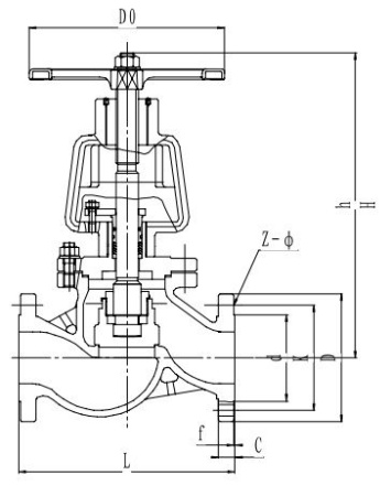 Запорный клапан CCK T251J25-80 PN25