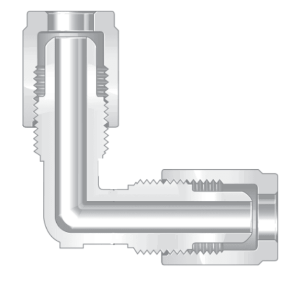 Фитинги высокой чистоты из перфторалкокси угольники 90 прямые