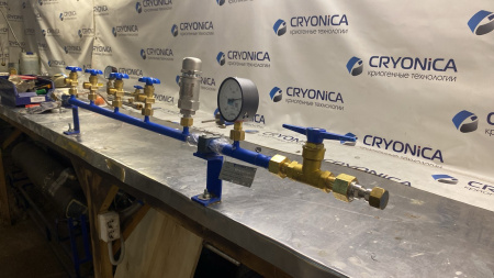 Рампа наполнительная на 3 баллона РН 01/03/200 Рампа наполнительная на 3 баллона РН 01/03/200