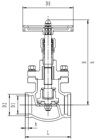 Запорный клапан CCK T255A125-150 PN25