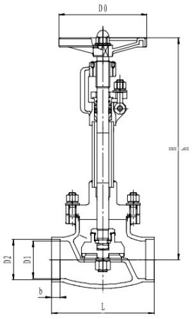 Криогенный запорный клапан CCK T326DA10-100 PN40
