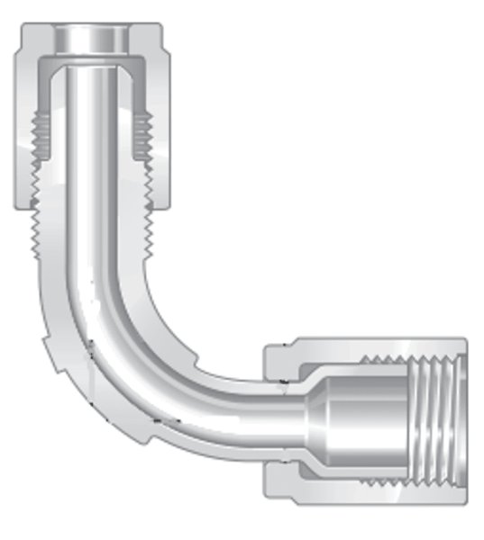 Фитинги высокой чистоты из перфторалкокси компактные закругленные угольники наружная и  внутренняя развальцовка