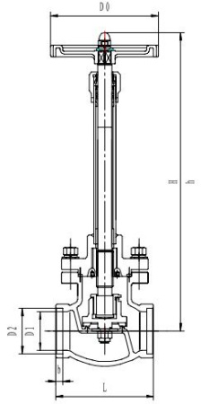 Криогенный запорный клапан CCK T335DA10-100 PN40