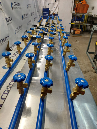 Рампа наполнительная  на 40 баллонов РНП 02/20/200 Рампа наполнительная  на 40 баллонов РНП 02/20/200