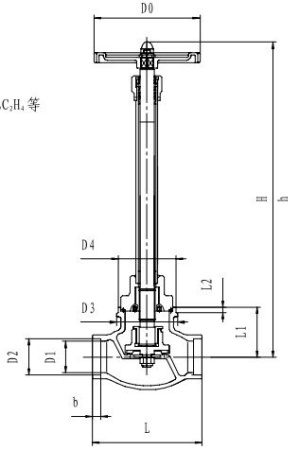 Криогенный запорный клапан CCK T328DJ10-80V PN40