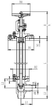 Криогенный запорный клапан угловой CCK T211DB50-100 PN16