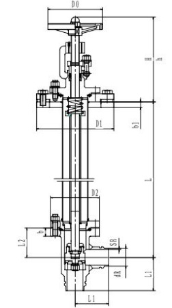 Криогенный запорный клапан блочный угловой CCK T151DL20-40 PN10