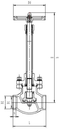Криогенный запорный клапан CCK T255DA125-150 PN25