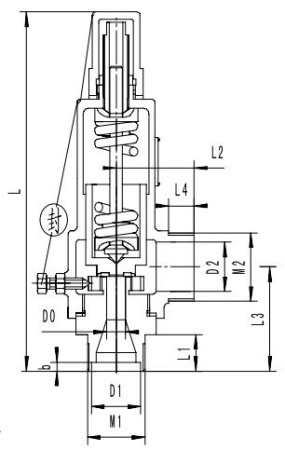 Предохранительный клапан тип T301DK15-25 PN40
