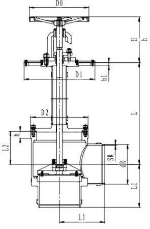 Криогенный запорный клапан угловой CCK T211DL250-300 PN16