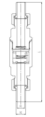 Криогенный обратный клапан T451DH10-25 PN160