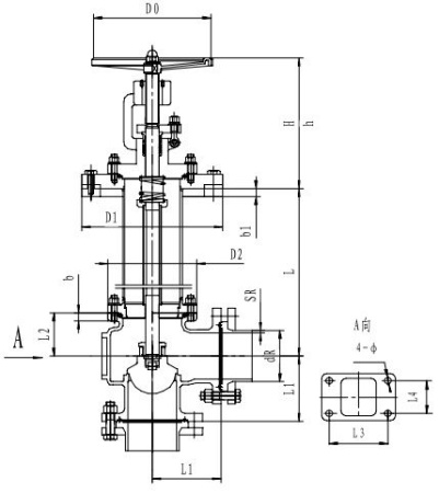 Криогенный запорный клапан угловой CCK T121DB65-100 PN6