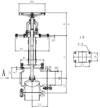 Криогенный запорный клапан угловой CCK T171DB125-200 PN10