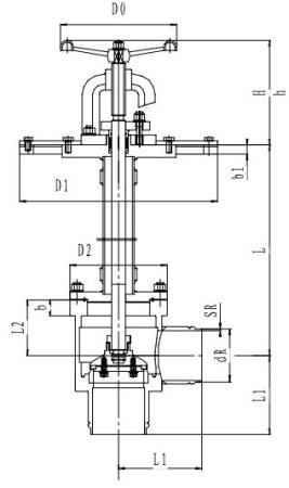 Криогенный запорный клапан угловой CCK T251DL100-150 PN25