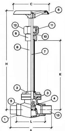 Криогенный запорный вентиль CAEN CRYO VCB 300