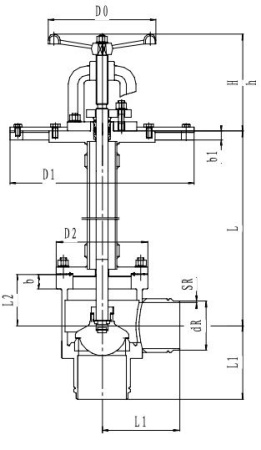 Криогенный запорный клапан угловой CCK T251DB150 PN25