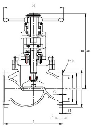 Запорный клапан CCK T302J150 PN40