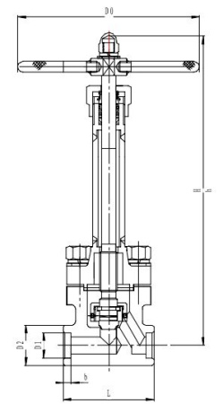 Криогенный запорный клапан CCK T551DA10-40 PN250