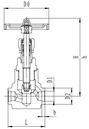 Запорный клапан CCK T451A10-40 PN160