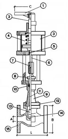 Запорный клапан CAEN VCB 1150-NC