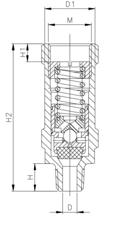 Предохранительный клапан криогенный типа DA-08 Предохранительный клапан криогенный типа DA-08
