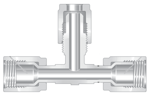 Фитинги высокой чистоты из перфторалкокси компактные тройники отвод - отвод