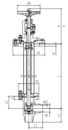 Криогенный запорный клапан блочный угловой CCK T151DL50-100 PN10