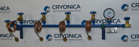 Рампа разрядная на 4 баллона РР 01/04/200