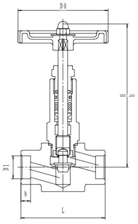 Криогенный игольчатый клапан CCK T651DB8-15 PN350