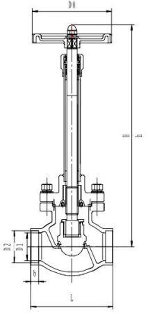 Криогенный запорный клапан CCK T325DB20-100 PN40