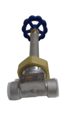 Запорный клапан криогенный типа DJ-10A с длинным штоком