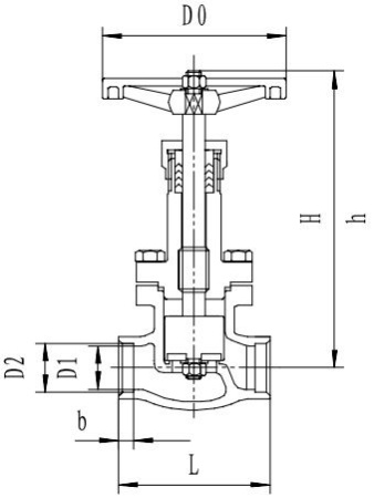 Запорный клапан CCK T325A10-100 PN40